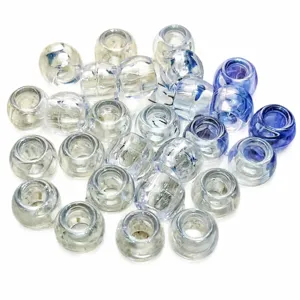 12mm acrylic transparent large hole round beads loose spacer beads DIY phone charm accessories