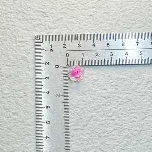 Acrylic rose flower loose beads pink transparent diy handmade jewelry making accessories size ref