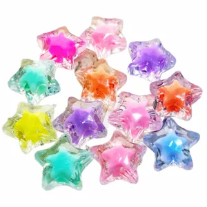15mm Acryl Transparente Stern Perlen DIY Lose Perlen Armband Handwerk Schmuck Zubehör