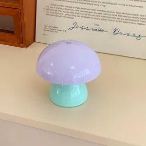 Creative mushroom touch night light for bedroom bedside and desktop ambient decoration