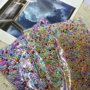 Colorful Acrylic Micro Beads Loose Beads DIY Plastic Bead Assortment For Jewelry Making Craft Accessories