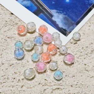 Transparent inner color acrylic beads 8-10mm DIY handmade children jewelry accessories