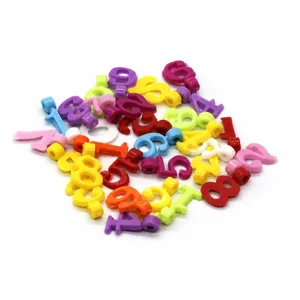 Massieve acryl cijfer kraal DIY kinderen handgemaakte kralen hanger sieraden accessoires