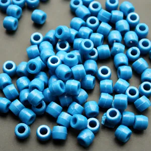Acrylic barrel beads large hole craft beads for DIY children jewelry making and crafting.