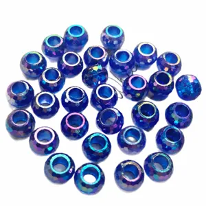 Acrylic faceted 10mm colorful abacus wheel beads for DIY handmade bracelet necklace crafting