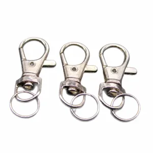 Duurzame zinklegering karabijnhaak sleutelhanger hardware voor tassen en sleutels