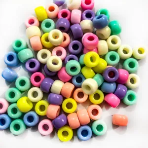 Acrylic barrel beads colorful craft beads for DIY jewelry making and kids necklaces