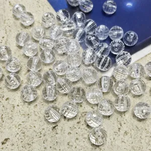 Transparente facettierte Acrylperlen für Hochzeitsdeko DIY Kristallbeleuchtung und Girlanden.