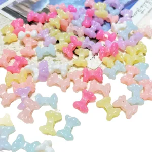 Colorful acrylic bone beads pastel diy jewelry making accessories for bracelets necklaces