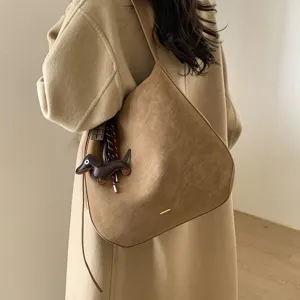 Retro große Kapazität Schulter Eimer Tasche lässige Pendler vielseitige Handtasche für Damen