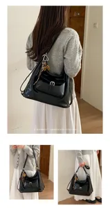 Retro Pendler Umhängetasche, große Kapazität lässige tägliche Umhängetasche für Damen.