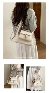 Minimalistische Retro Damen Shopper Tasche groesse Kapazitaet Rucksack Umhaengetasche.
