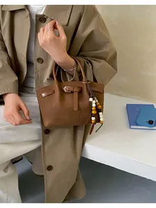 Sac à main texturé élégant pour femme sac bandoulière plissé polyvalent sac seau tendance