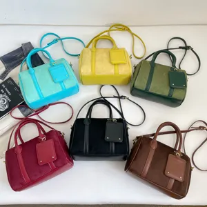 Retro Matte Wildleder Damen Boston Handtasche Stilvolle Schulter Umhängetasche Große Kapazität Kissen Form Handtasche Für Den Alltag