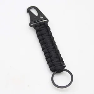 Corde de Parachute à Sept Noyaux Boucle d'Alpinisme Pendentif Tressé Porte-Clés Bec d'Aigle Extérieur Tactique Corde en Nylon Porte-Clés