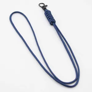 Handmade Woven Paracord Lanyard Multifunctional Neck Strap For ID Badge Keys Phone Anti-Lost Fashion Outdoor Cord