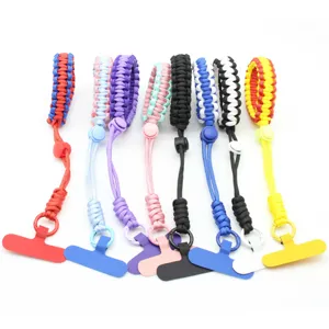 Kleurrijke paracord telefoonkoord verstelbare polsband leuke outdoor fles hanger sterk