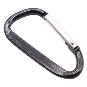 Mousqueton en Alliage d'Aluminium Léger Forme D Clip Mousqueton Ressort Extérieur Camping Randonnée Sac à Dos Porte-Clés