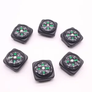 Mini compas 20mm pour bracelet paracorde, boussole de survie étanche pour extérieur.