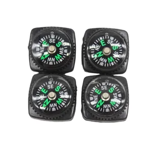 Extérieur Mini Boussole en Plastique Étanche Navigation de Poche Survie Camping Randonnée Boussole pour Bracelet Paracord