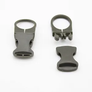 Outdoor tactical water bottle buckle clip set for 25mm webbing backpack strap gear.