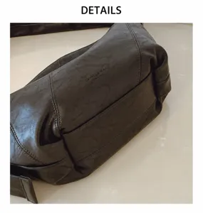 Gedetailleerd overzicht van de retro minimalisten dames schoudertas stijlvolle tas.