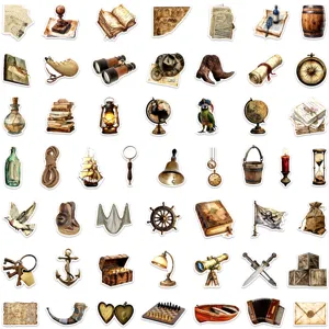 Vintage nautische Aufkleber Tagebuch Scrapbooking dekorative wasserdichte Aufkleber Set