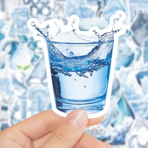 Adesivo graffiti a risparmio idrico impermeabile creativo per telefono e tazza.