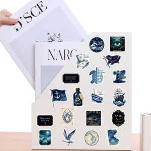 Lost at Sea nautische waterdichte graffiti stickers esthetische marineblauwe decoratie.