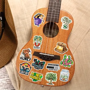 Waterproof money graffiti stickers for laptop, phone case, luggage, and guitar decoration.