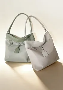 Bolso de hombro de cuero genuino para mujer bolso tote de gran capacidad estilo minimal