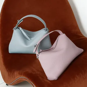 Stijlvolle schoudertas van echt leer voor dames, elegante casual crossbody handtas.