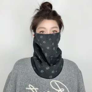 Thickened autumn winter cycling face mask windproof ear hanging neck gaiter warm thermal cover