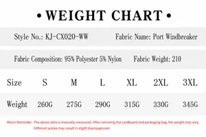 Men's casual waffle long-sleeve T-shirt size and weight measurement chart details.