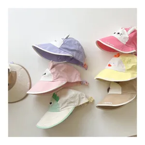 Kids quick-drying baseball cap summer cute sun protection large brim fisherman sun hat