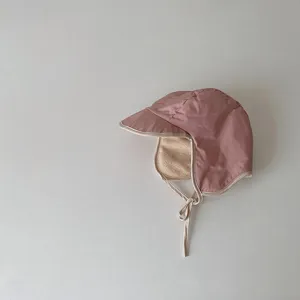 Kinder Winter warme Pilotenmuetze, gefuetterte dicke Ohrschutzmuetze fuer Babys und Kleinkinder.