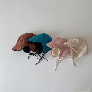 Kinder Winter Plüsch Ohrenklappen Fliegermütze warme Fleece Mütze für Jungen Mädchen