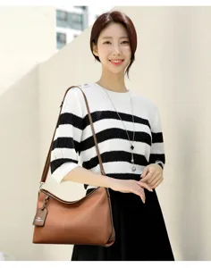 Vrouwen PU Lederen Schoudertas Zachte Casual Crossbody Tas Grote Capaciteit Dagelijkse Tas