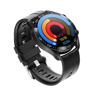 Bluetooth Smartwatch mit rundem Zifferblatt und Fitness-Tracking fur Sport und Alltag