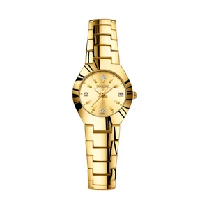 Women Quartz Watch European Fashion Luxury Stainless Steel Watch Waterproof Rhinestone Dial Wristwatch For Ladies