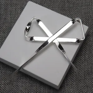 Spilla a fiocco in metallo argento spilla a nastro minimalista elegante gioiello moda