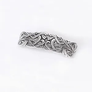 Vintage alloy carved hair barrette retro styling hair clip for women fashion accessories