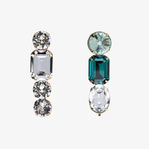 Colorful Rhinestone Hair Clip Crystal Hair Barrette Metal Alloy Side Pin Wedding Bridal Hair Accessories For Women