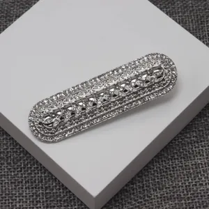 Vintage Strass Haarklammer glitzernde Kristall Haarspange elegante Metall Haargirlande Damen.