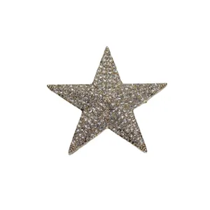 Retro classic suit brooch pentagram crystal rhinestone corsage for men women accessories