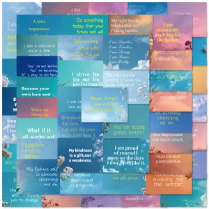 Adesivi Per Vision Board Ispiratori Citazioni Di Energia Positiva Decalcomanie Impermeabili In PVC Per Diario Scrapbook Decorazione Di Quaderni