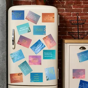 Adesivi per vision board ispirazionali con citazioni positive per quaderni e diari.