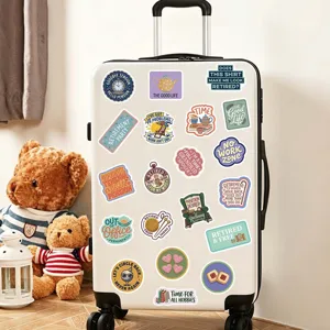 Pegatinas divertidas temática jubilación impermeables dibujos animados DIY para maleta.