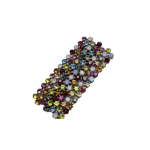 Colorful crystal rhinestone hairpin hair clip elegant duckbill clip side barrette for women