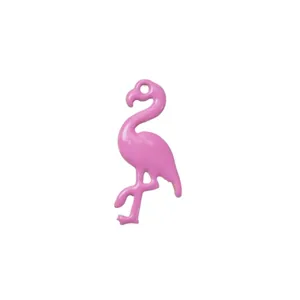 Jolie broche émaillée flamant rose mignon pour vêtements chapeaux sacs accessoires mode.